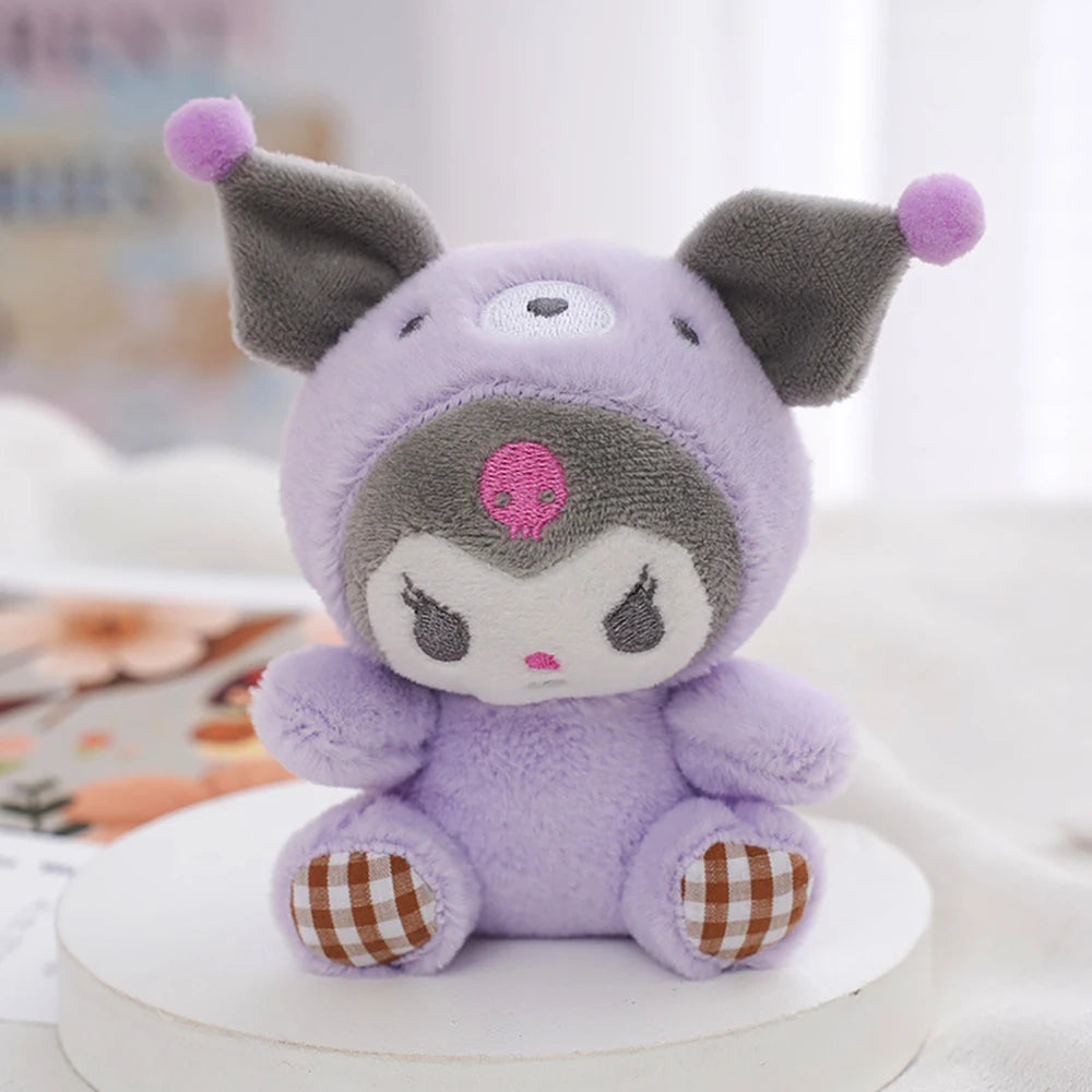 Sanrio Kawaii Plush Keychain Doll Hello Kitty My Melody Kuromi Cinnamoroll