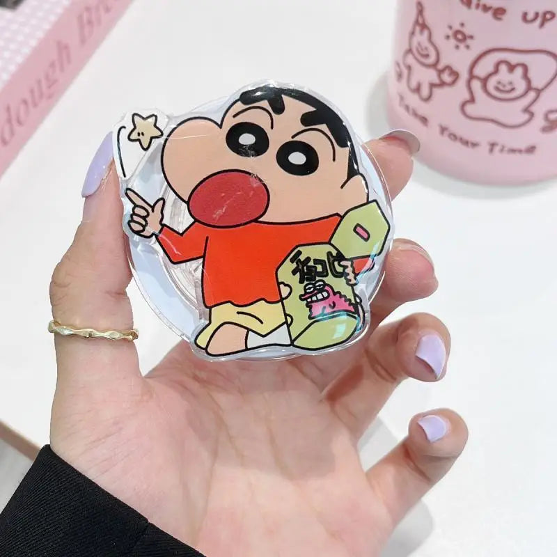 Anime Crayon Shin-Chan Couple Phone Case Magnetic Holder Wireless Stand Gifts