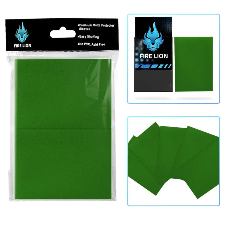 Fire Lion Matte Card Sleeves – 66x91mm (100 Pack)