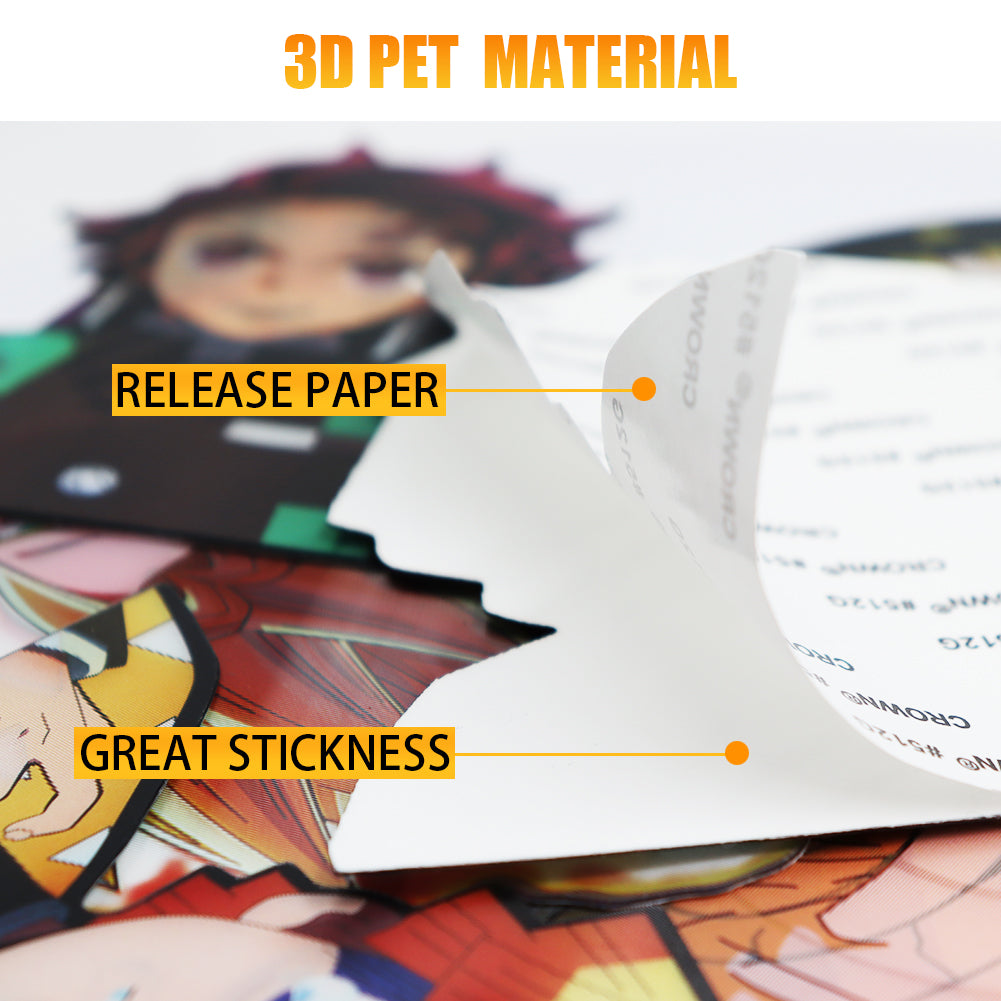 Gojo 3D Motion Sticker – Jujutsu Kaisen Anime Peeker Decal (5.9" x 5.1")