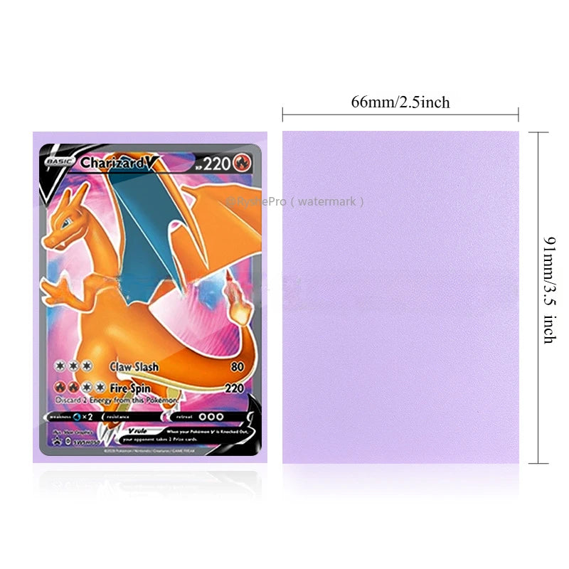 RyshePro Premium Card Sleeves (100pcs) 66x91mm Standard Size TCG MTG Pokemon