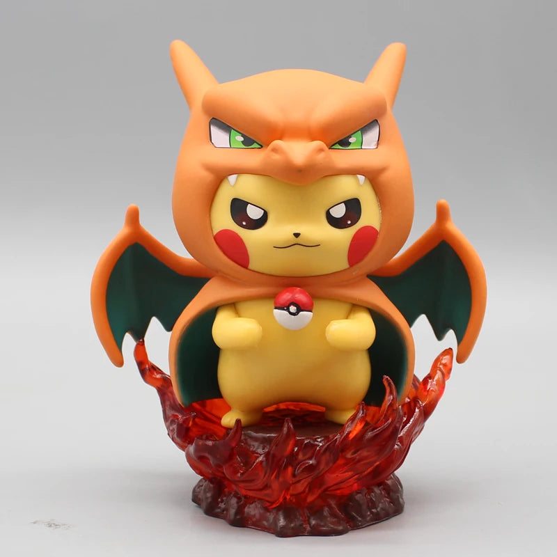 Charizard Pikachu Figurine – Pokémon Cosplay Model Toy