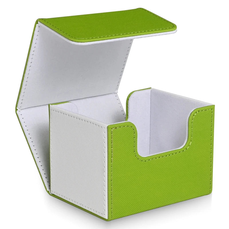 PU Leather Card Deck Box – Fits 120+ Sleeved TCG Cards | Strong Magnetic Closure