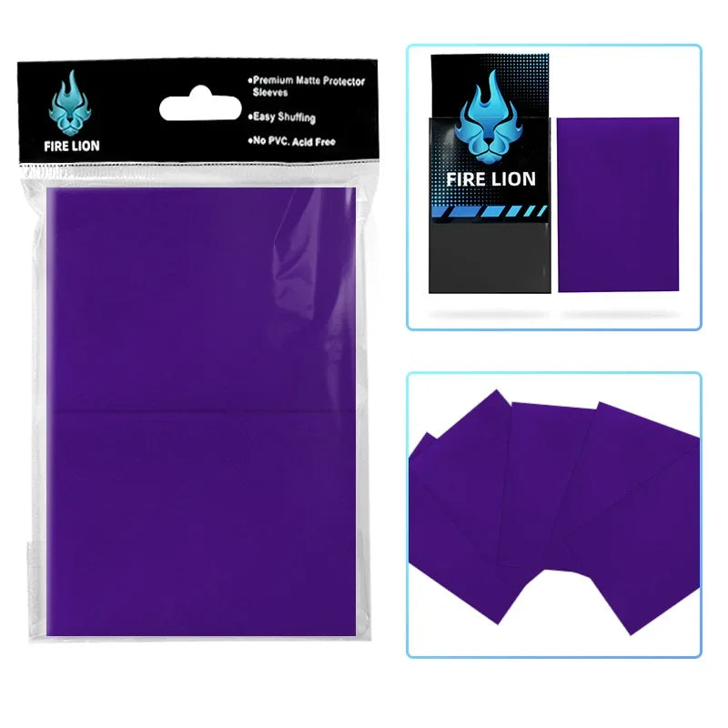 Fire Lion Matte Card Sleeves – 66x91mm (100 Pack)