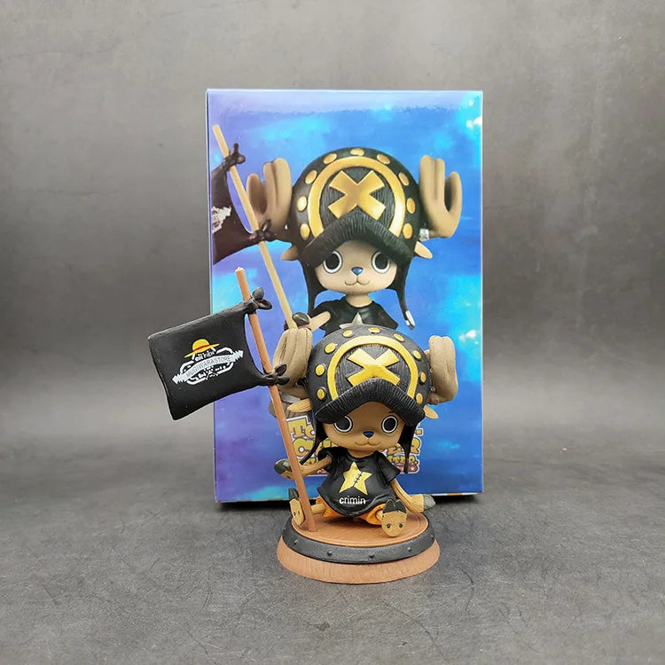 3.5" Chopper Figure – One Piece PVC Flag Edition Statue (Black & Gold)