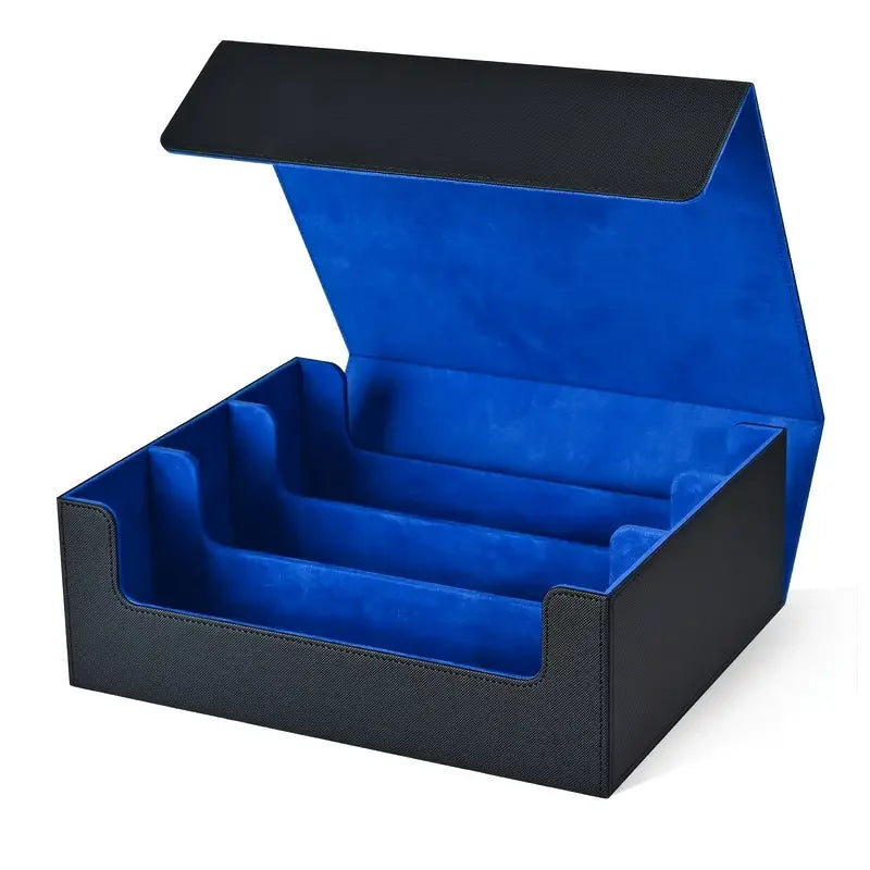 PU Leather Trading Card Storage Box – Holds 1800+ Cards