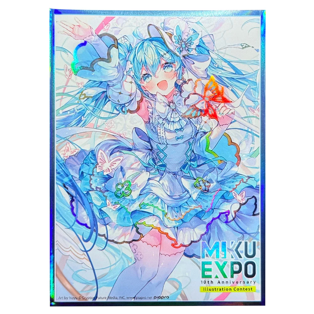 Bunny Girl Anime Card Sleeves – 60PCS Holographic Foil Protectors