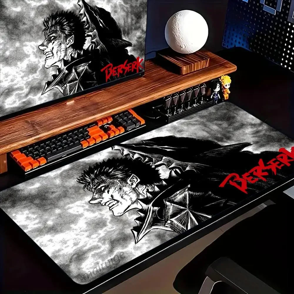 Berserk Guts Anime Mouse Pad XXL Rubber Anti-slip Gaming Desk Mat