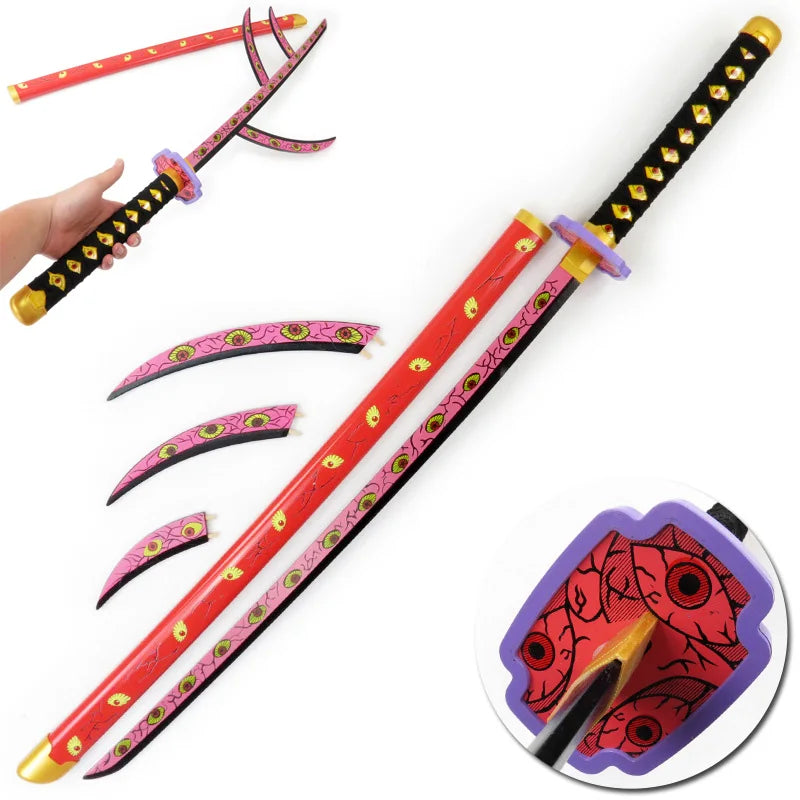 Tanjiro Blue Sword – Demon Slayer Bamboo Katana Cosplay Replica