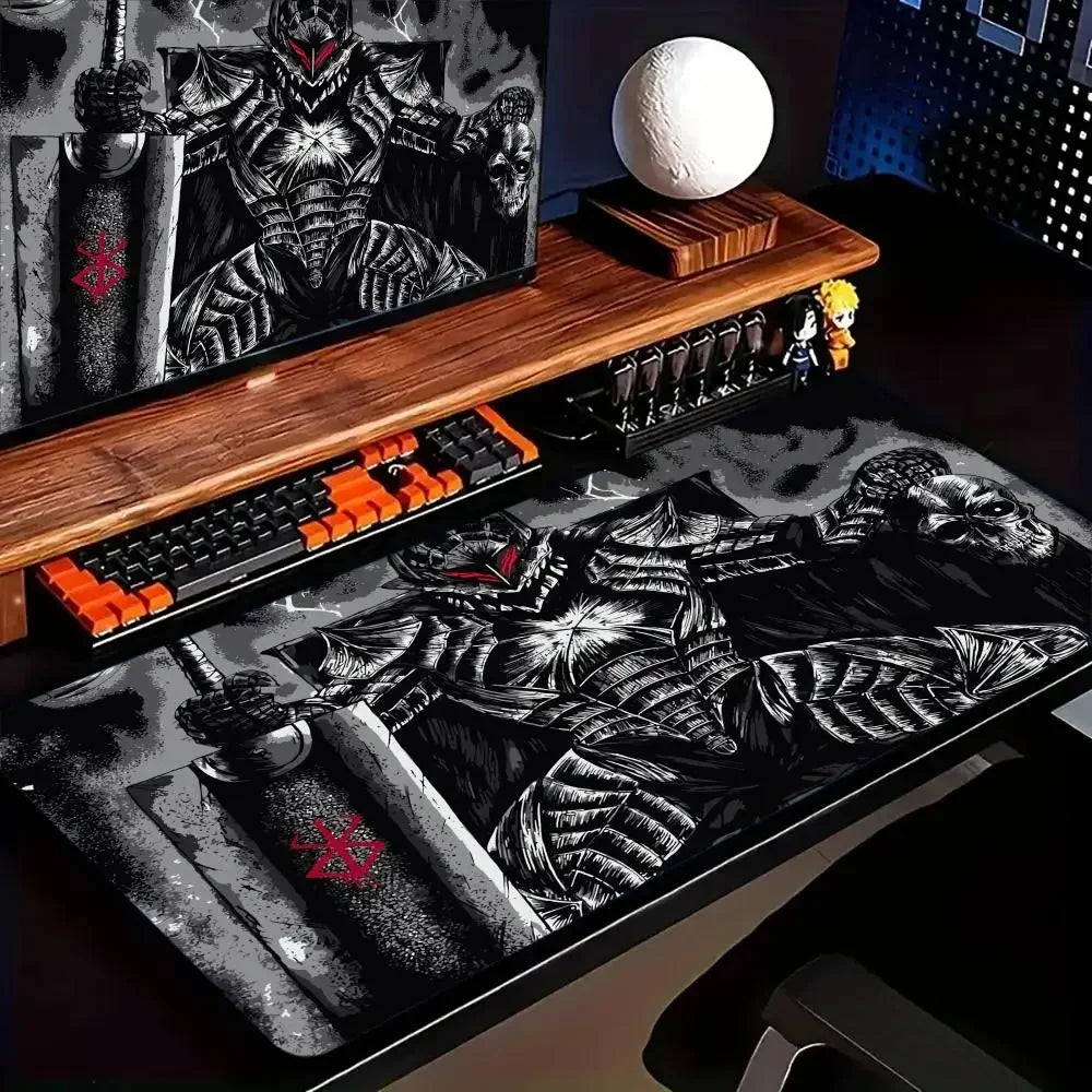 Berserk Guts Anime Mouse Pad XXL Rubber Anti-slip Gaming Desk Mat
