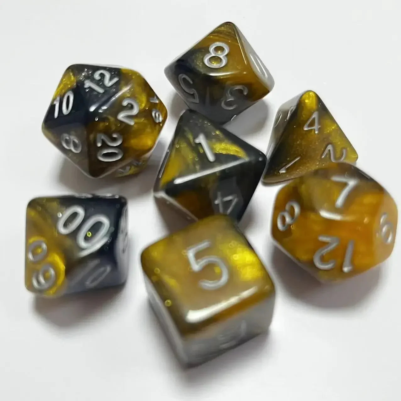 Polyhedral Dice Set for DND RPG Tabletop Roleplaying Games 7pcs