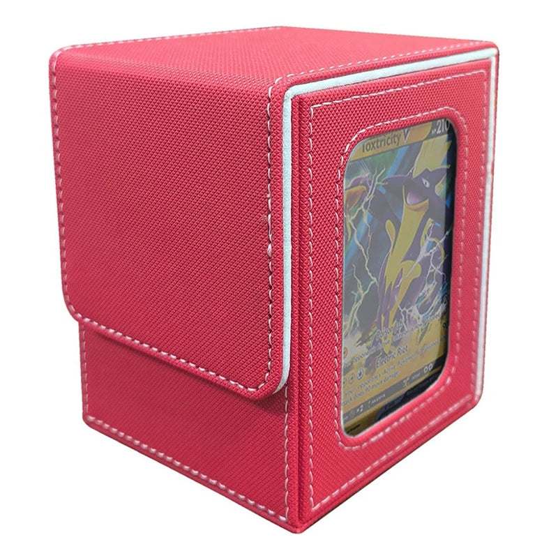Color Display TCG Deck Box – 100+ Card Holder with Window