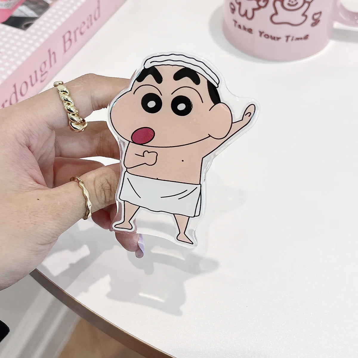 Anime Crayon Shin-Chan Couple Phone Case Magnetic Holder Wireless Stand Gifts