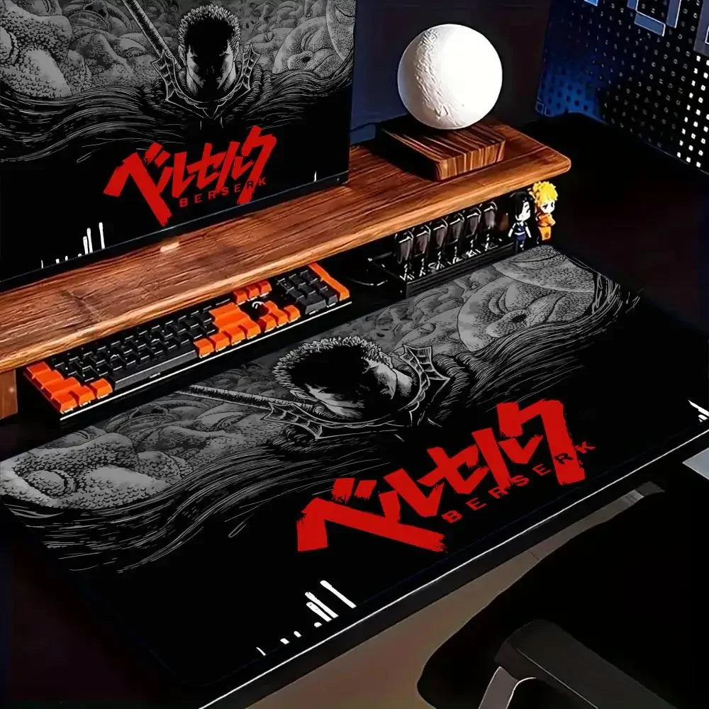 Berserk Guts Anime Mouse Pad XXL Rubber Anti-slip Gaming Desk Mat