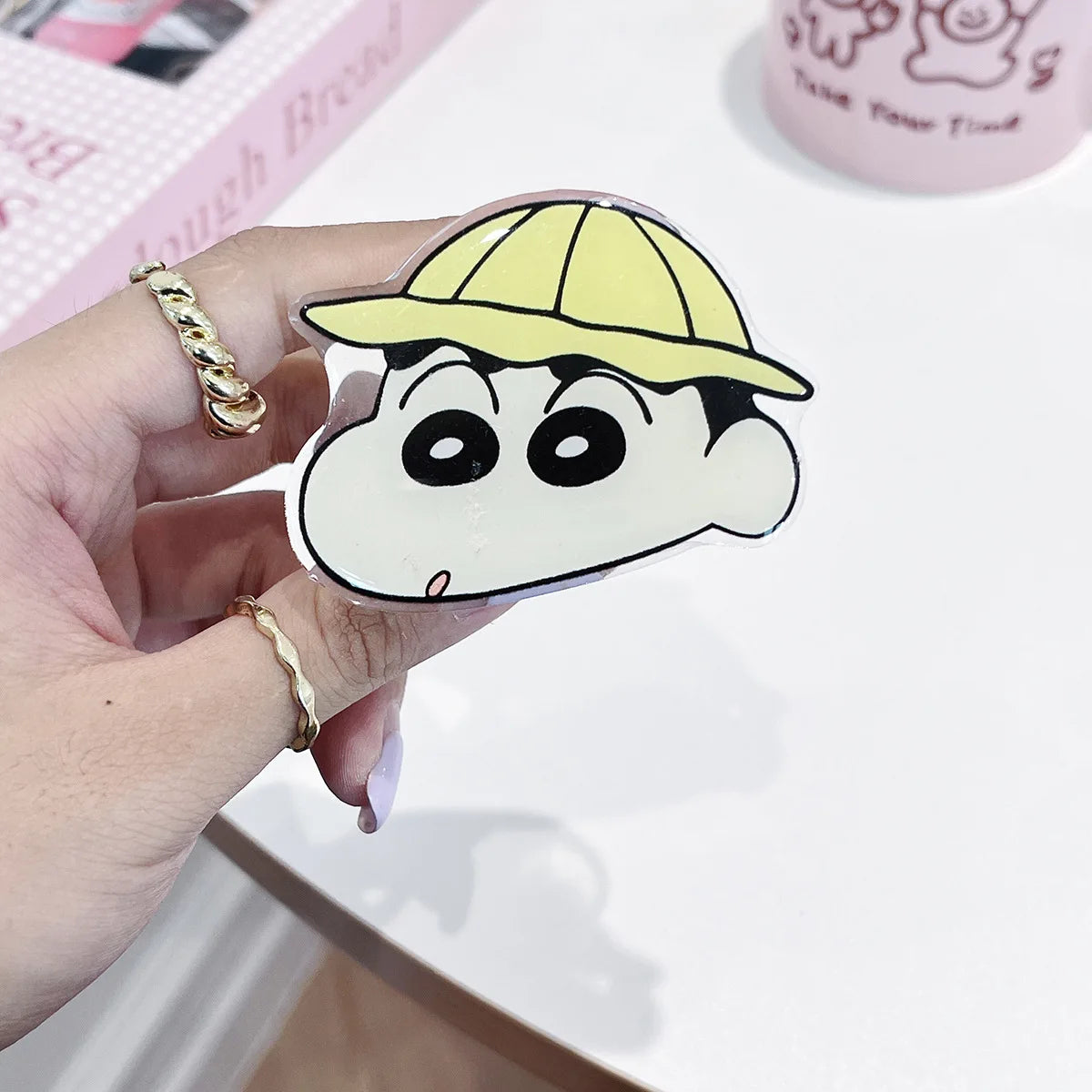 Anime Crayon Shin-Chan Couple Phone Case Magnetic Holder Wireless Stand Gifts