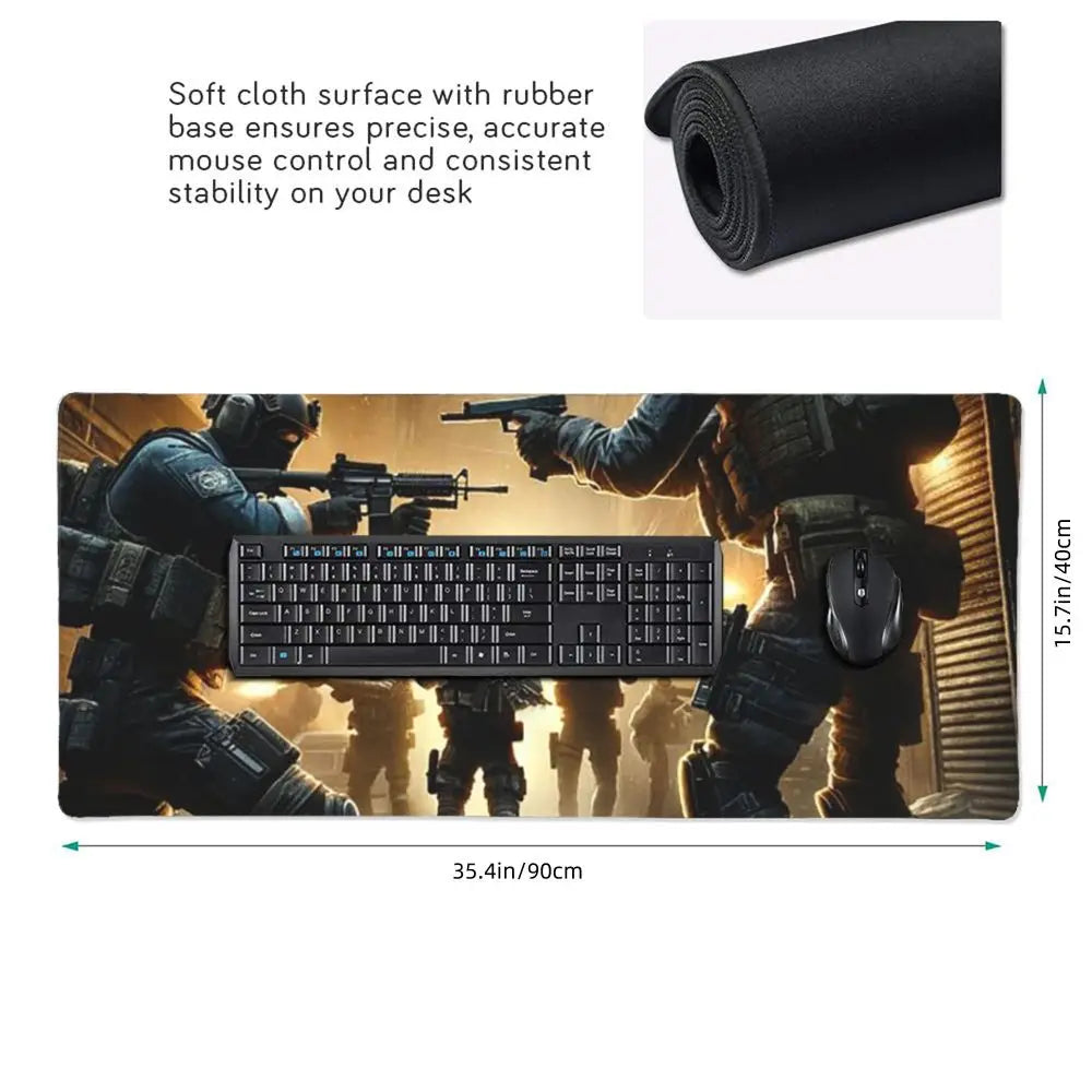 Counter Strike Large Mouse Pad Gaming Keyboard Mat Office Desk Accessory