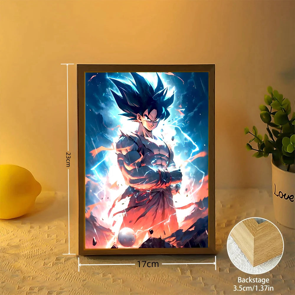 Dragon Ball Z! Goku Ultra Instinct LED Light Painting Frame – A4/A5
