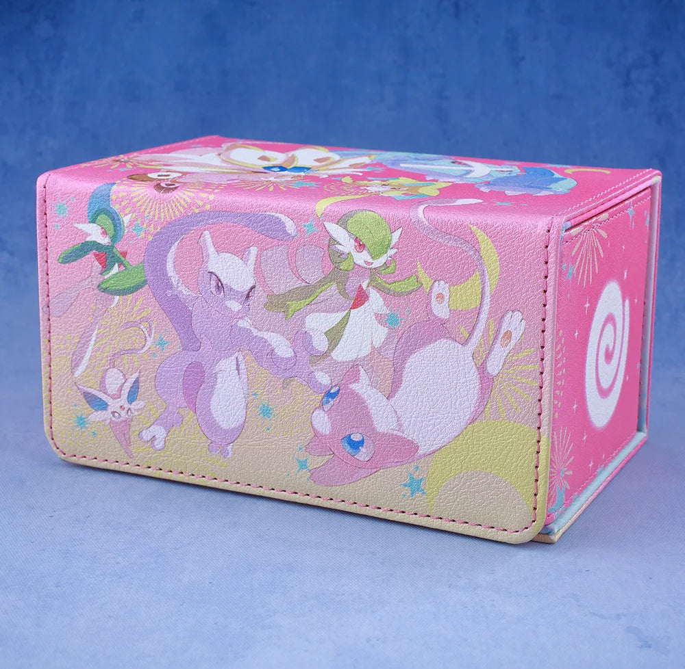 **** Gacha Deck Box for PTCG Cards Trading Card Storage with Display Window