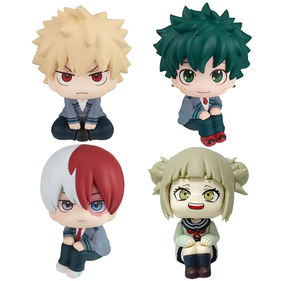 **** 10cm Q Version My Hero Academia Figures Midoriya Bakugou Ochaco Kids Gift