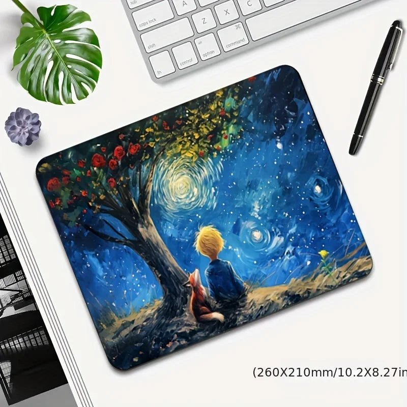 Starry Night Mouse Pad Van Gogh Gaming Office Mat Non-Slip Rubber