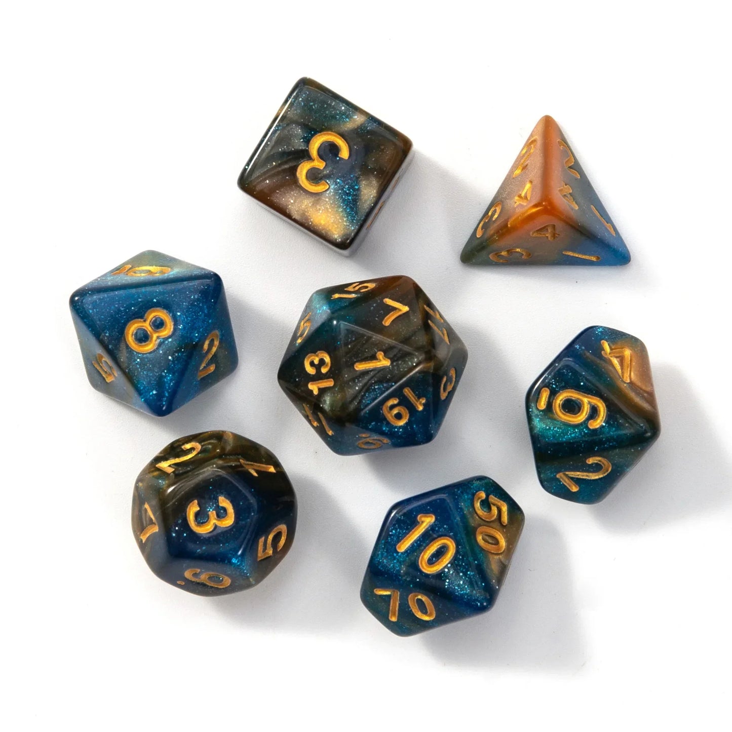 Polyhedral Dice Set for DND RPG Tabletop Roleplaying Games 7pcs