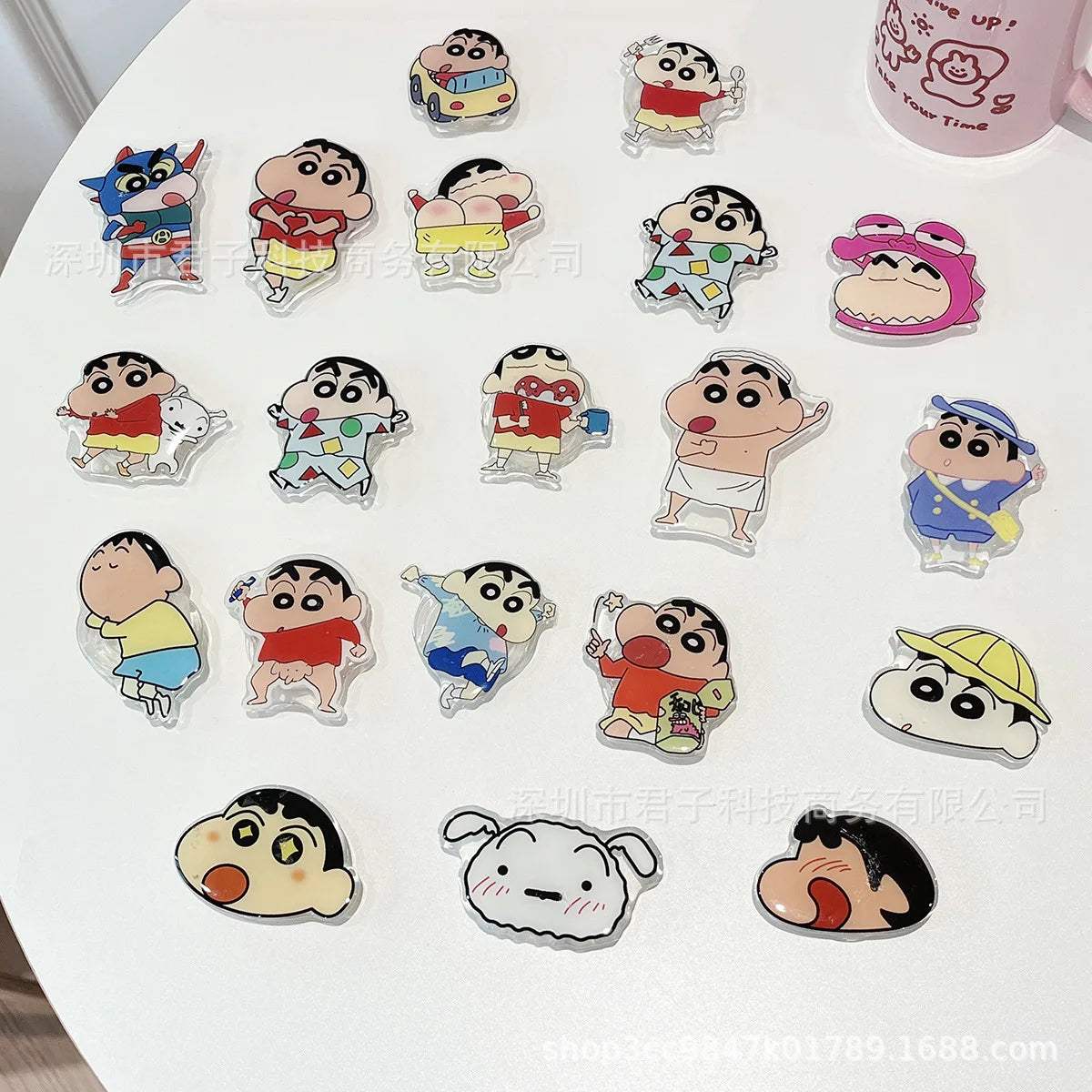Anime Crayon Shin-Chan Couple Phone Case Magnetic Holder Wireless Stand Gifts