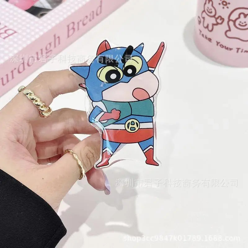 Anime Crayon Shin-Chan Couple Phone Case Magnetic Holder Wireless Stand Gifts