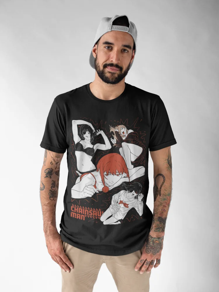 Chainsaw Man Girls Tee – Makima, Power, Kobeni & Reze Graphic T-Shirt (2025 Edition)