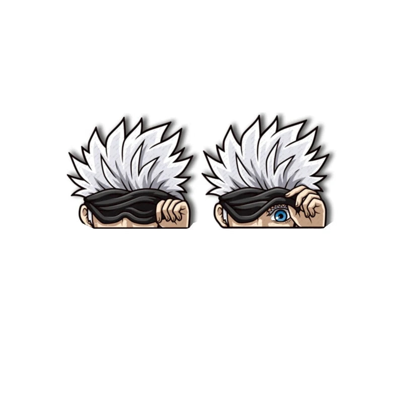 Gojo 3D Motion Sticker – Jujutsu Kaisen Anime Peeker Decal (5.9" x 5.1")