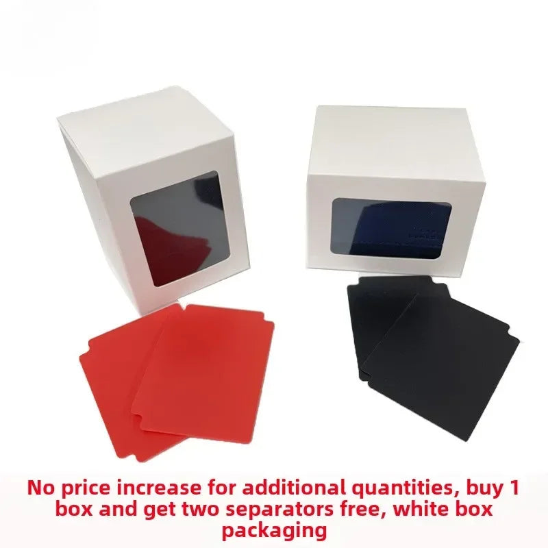 Vertical PU Leather Card Deck Box – Fits 100+ Sleeved Cards with 2 Dividers
