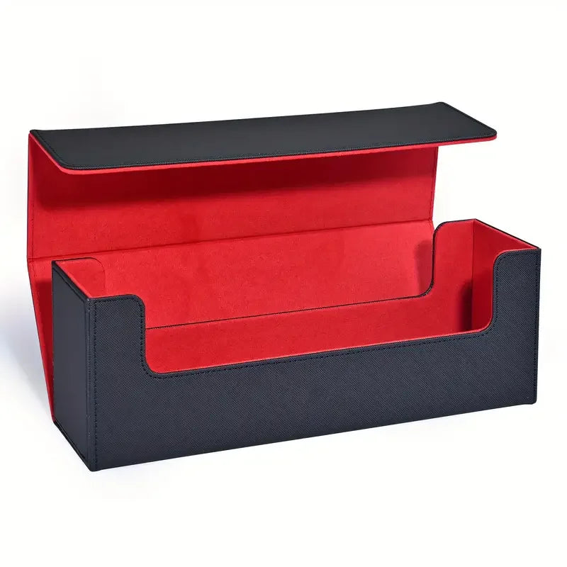 White & Purple PU Leather TCG Card Storage Box – Holds 600+ Sleeved Cards