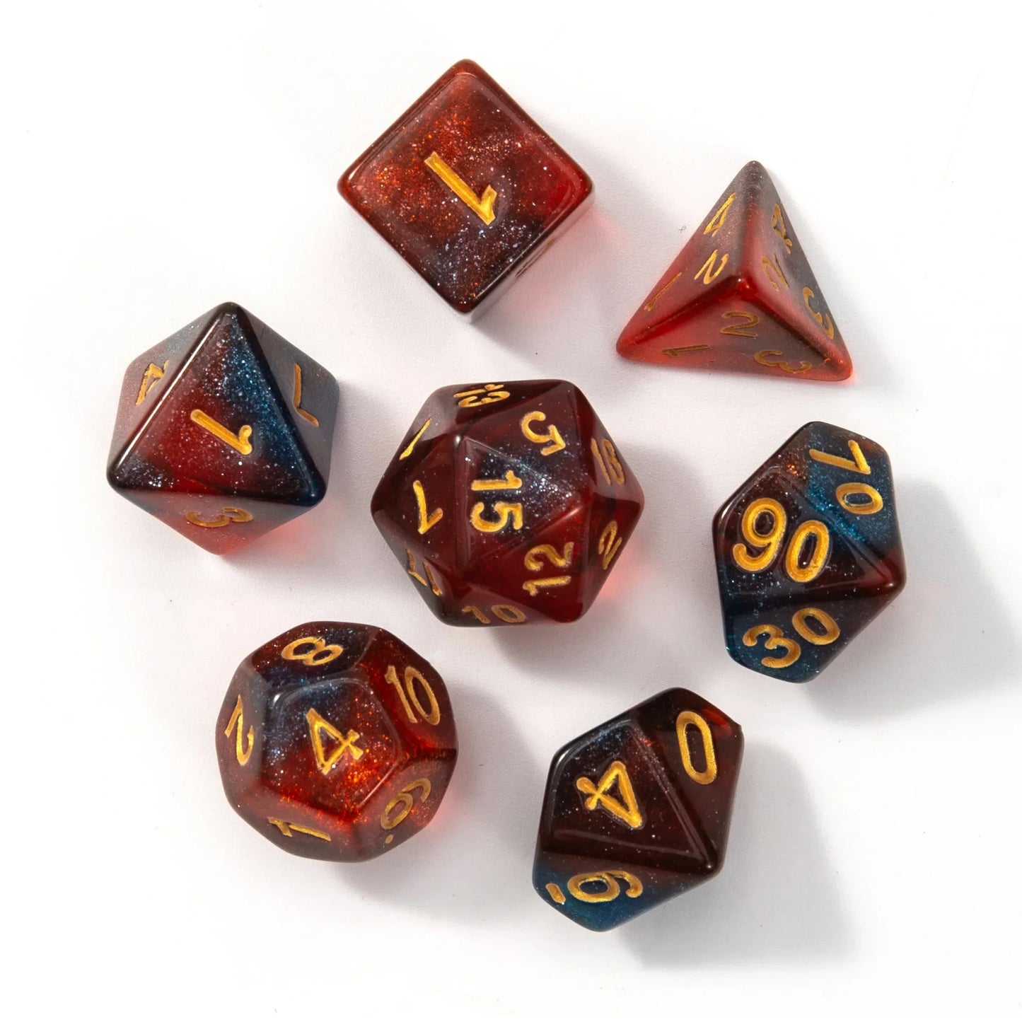 Polyhedral Dice Set for DND RPG Tabletop Roleplaying Games 7pcs