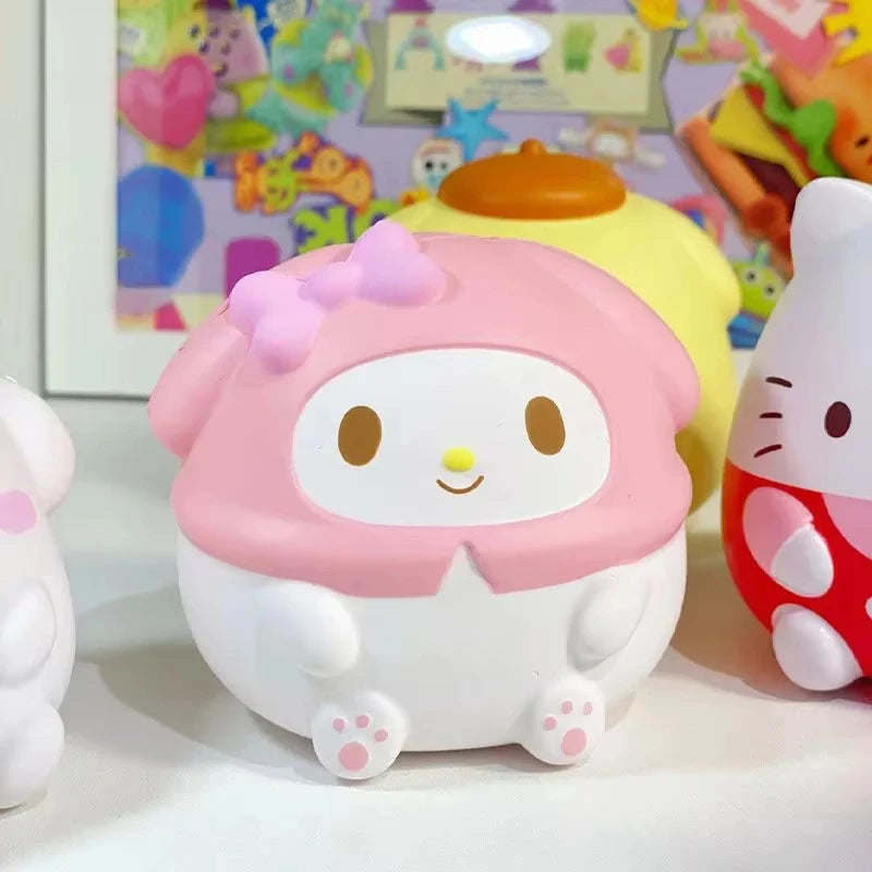 Kawaii Hello Kitty Melody Kuromi Cinnamoroll Squishy Toy Gift
