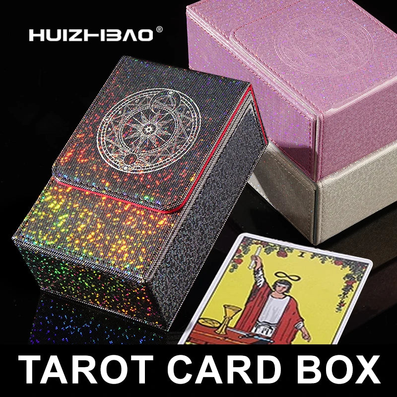 PU Leather Tarot Card Box Case Magnetic Closure Fits Standard Decks