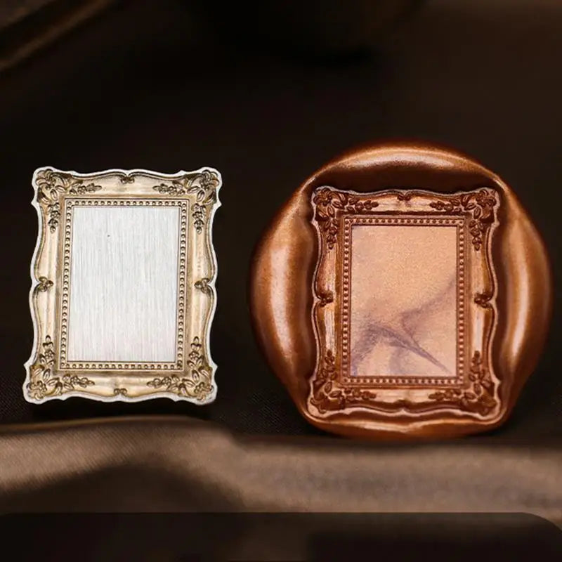 Retro Photo Frame Lacquer Seal Wax Stamp Head Copper Invitation Decor