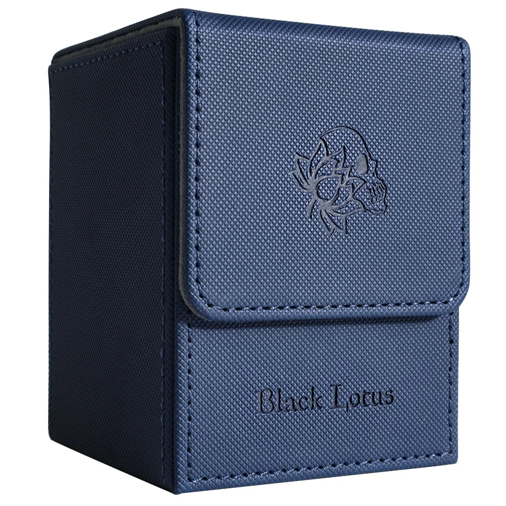PU Leather Magnetic Deck Box – Fits 100+ Sleeved Cards for MTG/PTCG