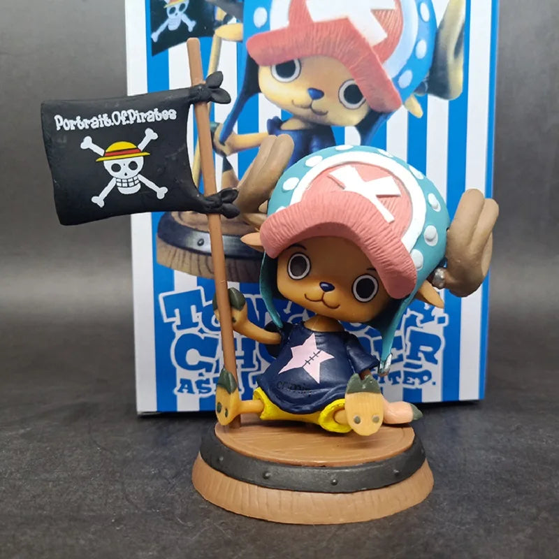 One Piece Chopper Figure 3.5 Inch PVC Flag Edition Statue Collectible