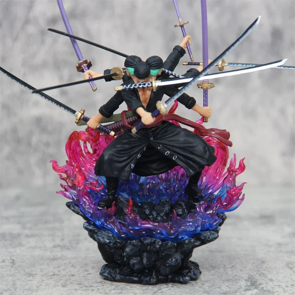 5.9" Asura Zoro Figure – One Piece PVC 9-Sword Style Statue