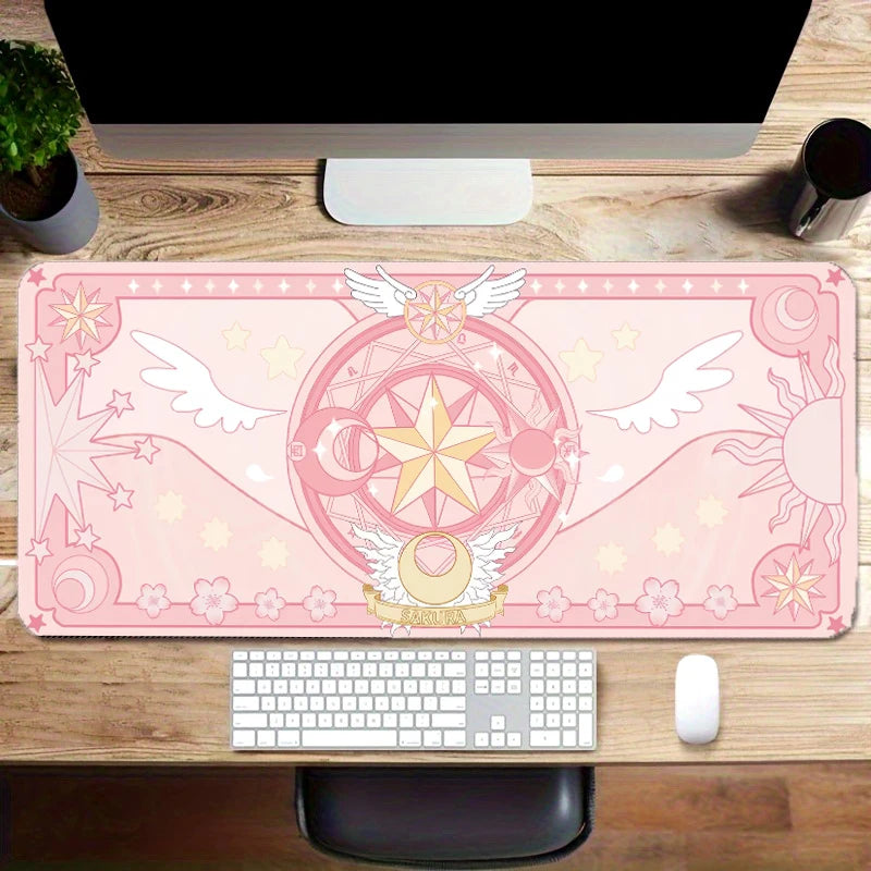 XXL Sakura Card Anime Mousepad Large Gaming Keyboard Mouse Pad Desk Mat