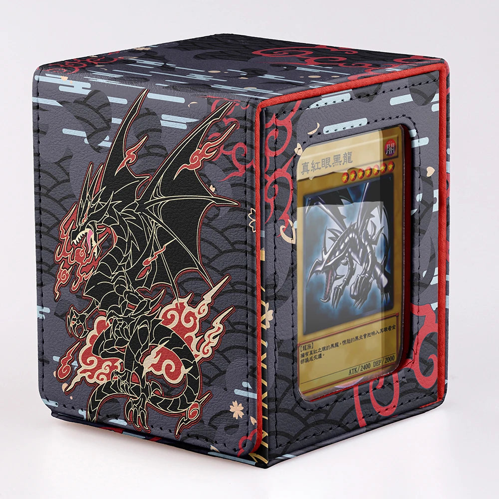 Sunlit Plains White Leather Commander Deck Box – Fits 100+ Sleeved MTG / TCG Cards