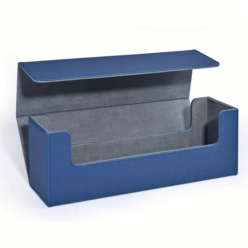 White & Purple PU Leather TCG Card Storage Box – Holds 600+ Sleeved Cards