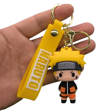 Naruto Uzumaki PVC Keychain – 2″ Shippuden Mini Figure Pendant