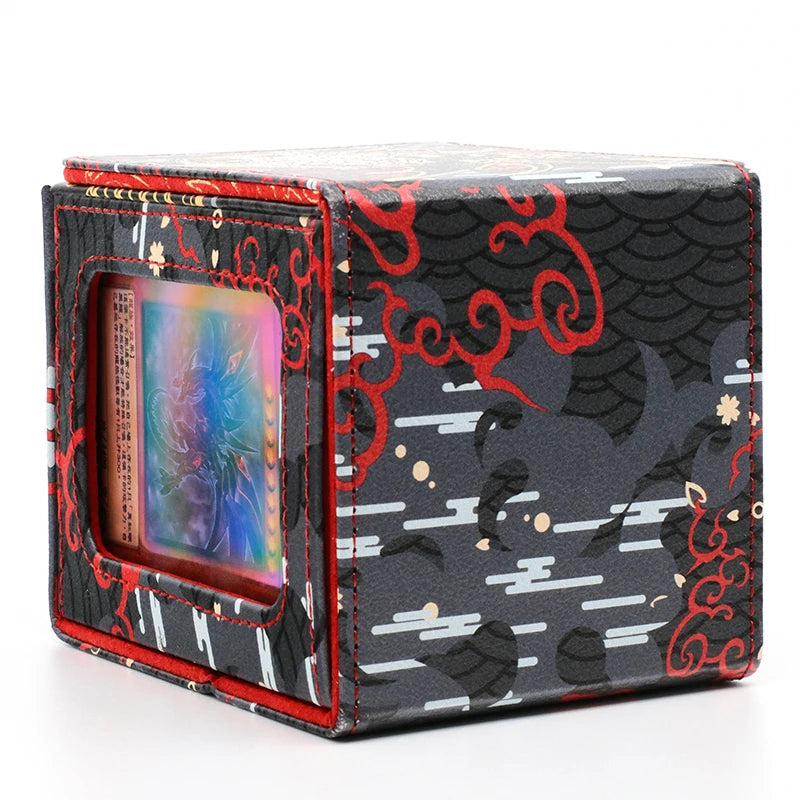 Sunlit Plains White Leather Commander Deck Box – Fits 100+ Sleeved MTG / TCG Cards