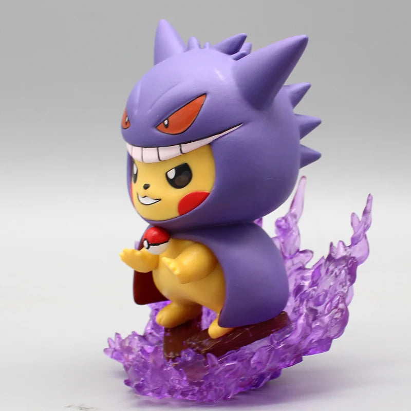 Gengar Pikachu Figurine – Pokémon Cosplay Model Toy
