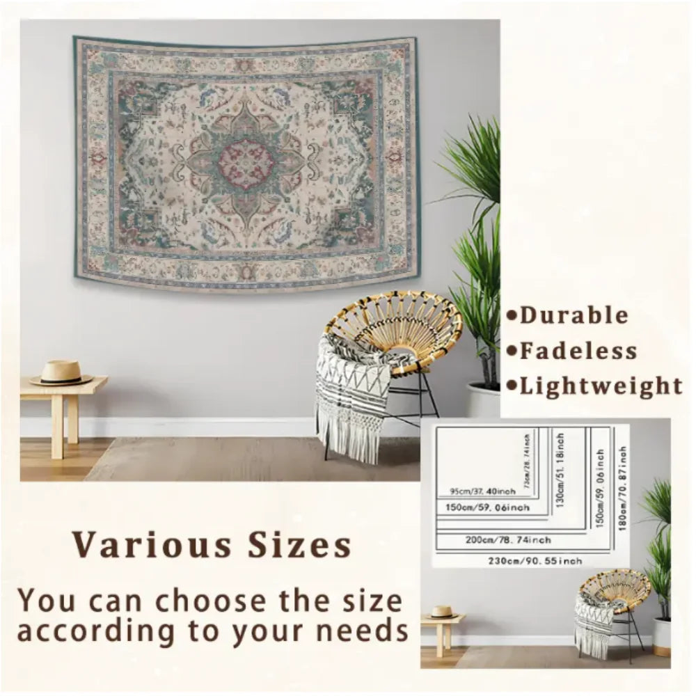 VIKAMA Cosmic Child Tapestry Cat Planet Room Decor Spiritual Wall Art