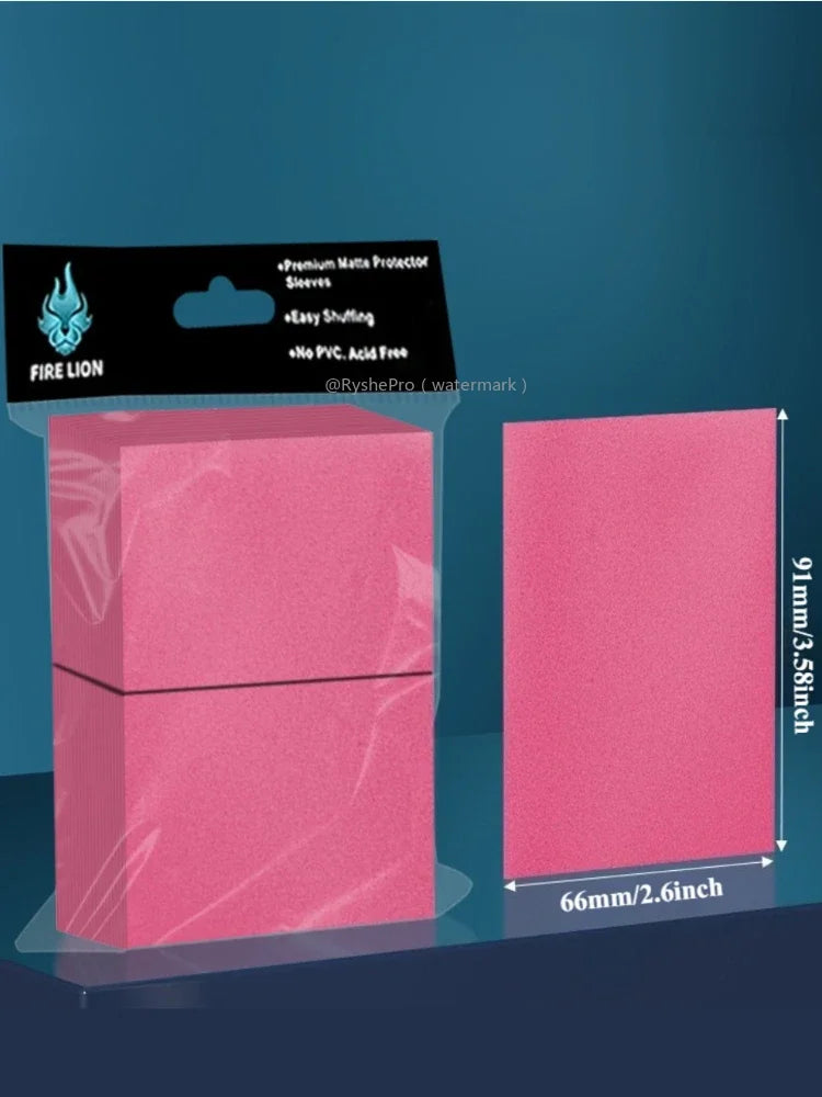 Fire Lion Matte Card Sleeves – 66x91mm (100 Pack)