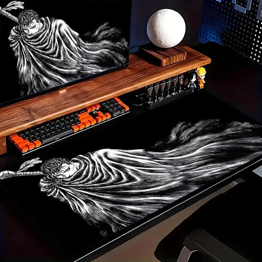 Berserk Guts Anime Mouse Pad XXL Rubber Anti-slip Gaming Desk Mat