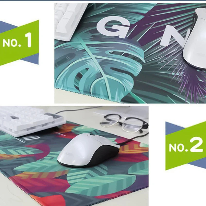 XXL Black White Anime Mouse Pad Gaming Desk Mat Outer Wilds Accessories