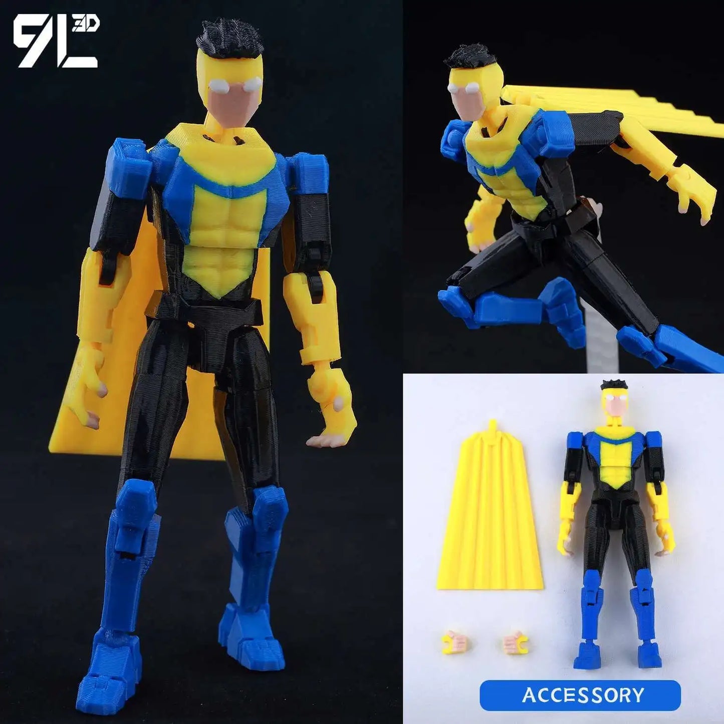 9L3D “Lucky Dummy 13” Invincible Classic Suit Figure – 5.5-Inch Invincible Series Action Model