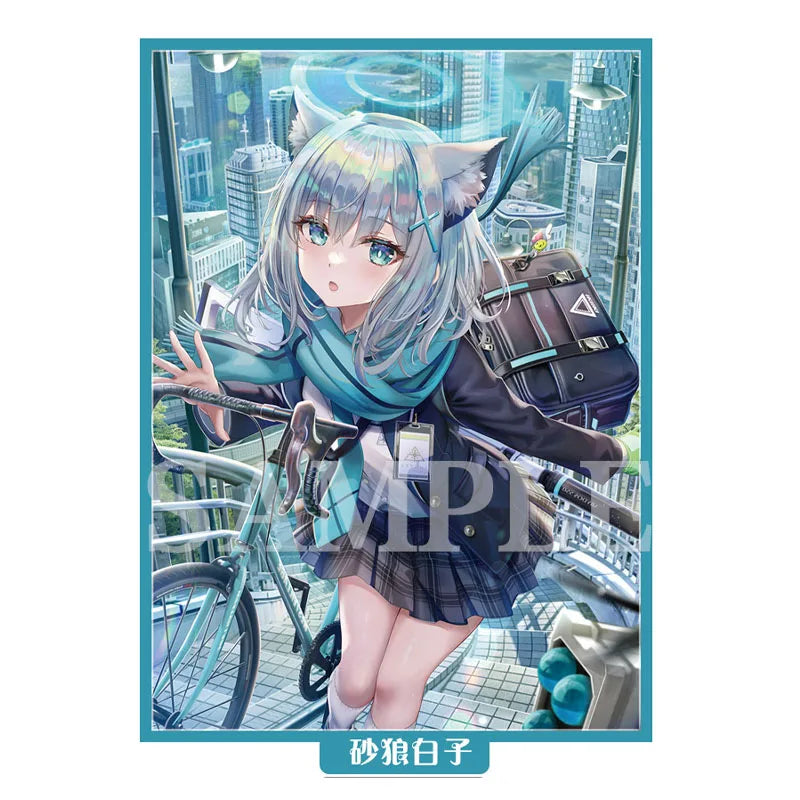 Blue Archive Shiroko Card Sleeves – 60PCS Anime TCG Protectors